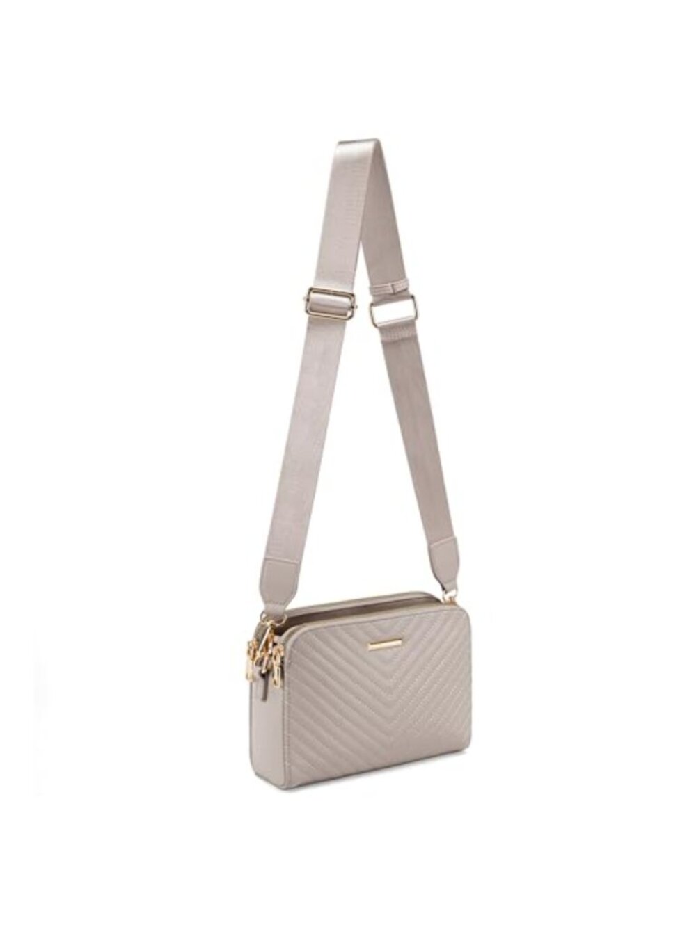 Small Crossbody Purse with Wide Guitar Strap, Faux Leather Satchel Bag